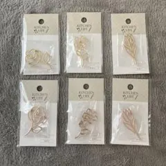 ラスト　ラインフラワー　箸置き　6個　まとめ売り