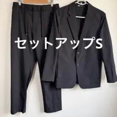 【超美品】ユニクロ theory 感動ジャケット セットアップ ブラックS