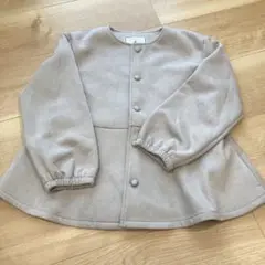 美品　ロペピクニックキッズ 120cm ノーカラージャケット コート