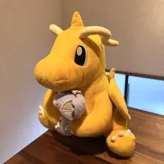 タグ付き】 ポケモン カイリュー ミニリュー ぬいぐるみ 大器晩成
