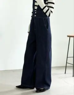 Re:EDIT リサイクルデニム　オールインワン　SC 低身長　インディゴのサムネイル