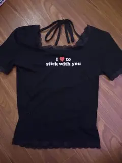 y2k I ❤️ 半袖Tシャツ 黒