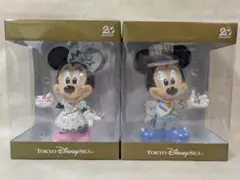 ディズニーシー　20周年　ミッキーミニー　フィギュア 新品] 東京ディズニーシー ミッキーマウス ミニーマウス 20周年