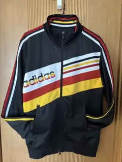 【adidasドイツ代表カラー】アディダス/トラックジャケット　ブラック　LL