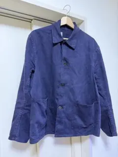 FLAX リネン ネイビー シャツ ジャケット 紺 - メルカリ