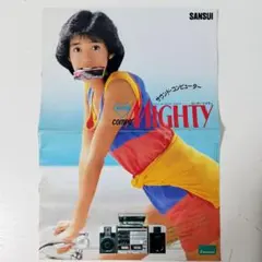 【早見優】当時物1983年(昭和58年)SANSUIコンポ・マイティカタログ