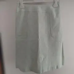 courreges★フレアスカート 淡いグリーン