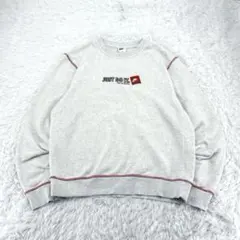 NIKE スウェット トレーナー ロゴ刺繍 グレー ナイキ M