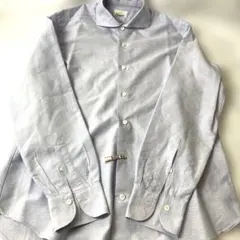 ・Giannetto ジャンネットスリムフィット ワイシャツ ライトブルー