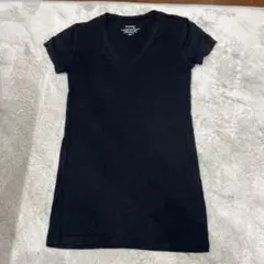 moussy Vネック 半袖 Tシャツ ブラック サイズ1