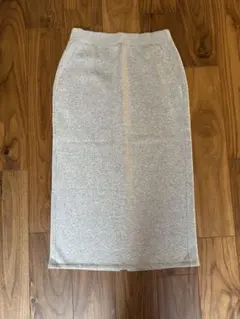 GU ヘビーウェイトスウェットナロースカート　XXL グレー　丈88㎝