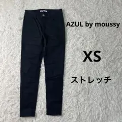 AZUL by moussy スキニーパンツ　ストレッチ　ネイビー系　細身　XS