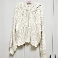 MAJESTIC LEGON ケーブルニットパーカー