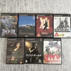 美品★PS2 アクション　シューティング系ゲーム7本セット　まとめ売り