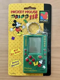 ミッキーマウス ブリック 118 ゲーム テトリス LCD LSI 新品未開封緑