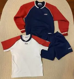 江古田幼稚園　FILA 体操服長袖半袖&ショートパンツセット130