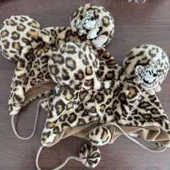 ディズニー ヒョウ柄 ファンキャップ ミニー ミッキー ぬいぐるみ マスコット