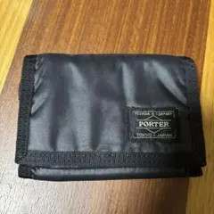 PORTER ブラック 三つ折り財布
