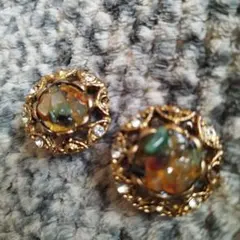 ヴィンテージ 多色イヤリング