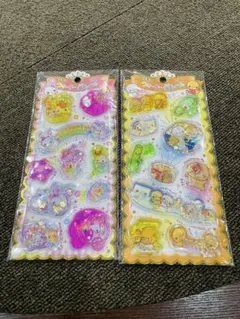 キラキラウォーターシール なっとうちゃん　フワフワらびちゃん