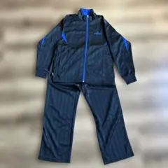 SPALDING 黒と青のジャージ上下セット