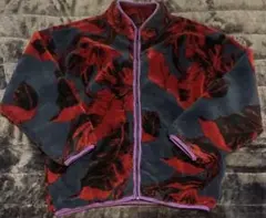 ⭐︎HUF/総柄フリースジャケット/L