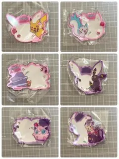 韓国限定】ポケモン 証明写真 ガチャ シール ミュウ ミュウツー 2枚