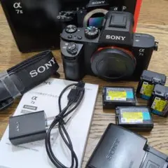 α7Ⅱ シャッター1万回未満美品　純正バッテリー2個他 SONY α7II ボディ 美品 シャッター約1.4万回 純正バッテリー4個 - メルカリ