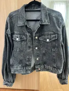 ブラックデニムジャケット デニムジャケット
