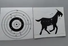 射撃用ターゲット 2枚セット｜30年以上前オーストラリア実弾使用