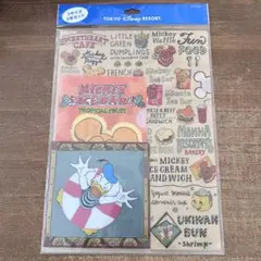 ディズニーリゾート　クリアファイル　セット　パーク　フード