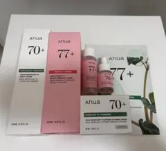 【アヌアセット】ドクダミローション・クリーム・パック、桃トナー、おまけ桃美容液