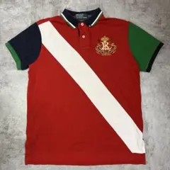か*ぴ様 90s ポロバイラルフローレン　ポロシャツ　Y2K RL カスタムフィ