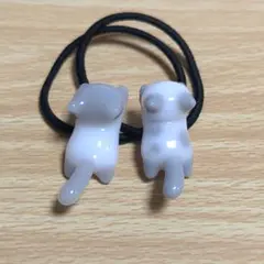 猫 ねこ ヘアゴム レジン ⑥ - メルカリ