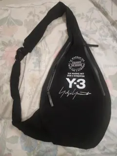 Y-3 ブラック スリングバッグ