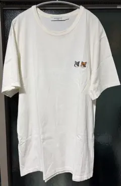 MAISON KITSUNÉ ダブルフォックス Tシャツ ホワイト L
