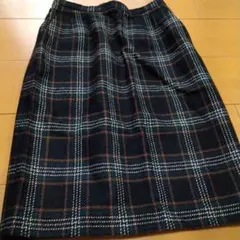 グリーン系チェックタイトスカート