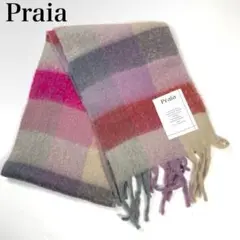 Praia プライア マフラー チェック B3807