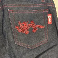 VIVIENNE TAM ドラゴン刺繍 ストレートデニム Oのサムネイル