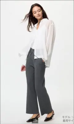 UNIQLO　ウォッシャブルリブニットパンツ