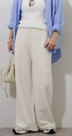 新品タグ付JOURNAL STANDARD relume ワイドスウェットパンツ