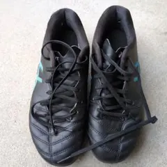 アシックス DS LIGHT サッカーシューズ ブラック/ブルー22.5センチ