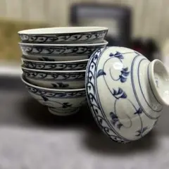 美濃焼 一窯 染付お茶碗6客セット