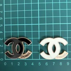 香奈兒 雙C標誌 寶石 兩件組