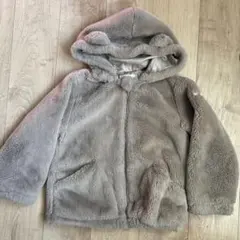 グレー フード付きジャケット