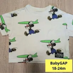 babyGAP Disney ミッキー サーフィン総柄Tシャツ 90cmのサムネイル