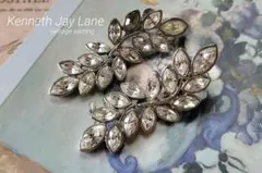 ケネスジェイレーン KJL vintage リーフ ビジュー ロング イヤリングのサムネイル