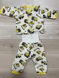 子供用キルトパジャマ　前開き　腹巻付き　90サイズ