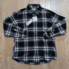 新品タグ付　ユニクロ　JWアンダーソン フランネルチェックシャツ L　黒