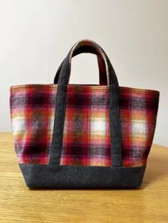 GAP×Pendleton コラボ　チェック柄トートバッグ